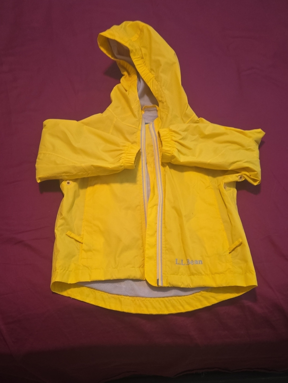 Yellow Toddler L.L. Bean Rain Jacket